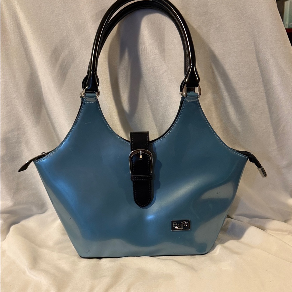 Beijo Blue and Black Shoulder Bag
